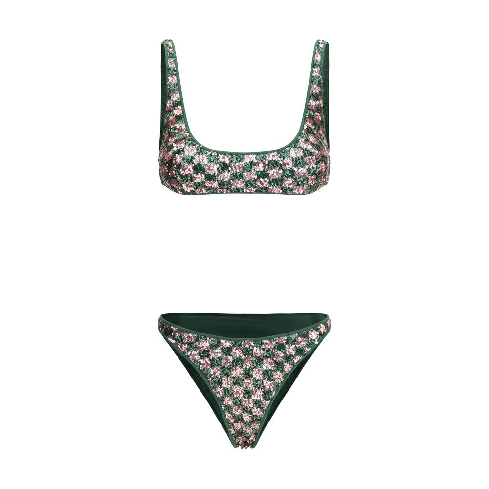 Multicolor Polyester Bikini
