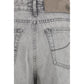Gray Cotton Relaxed Fit Jeans