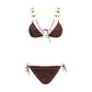 Brown Polyamide Bikini