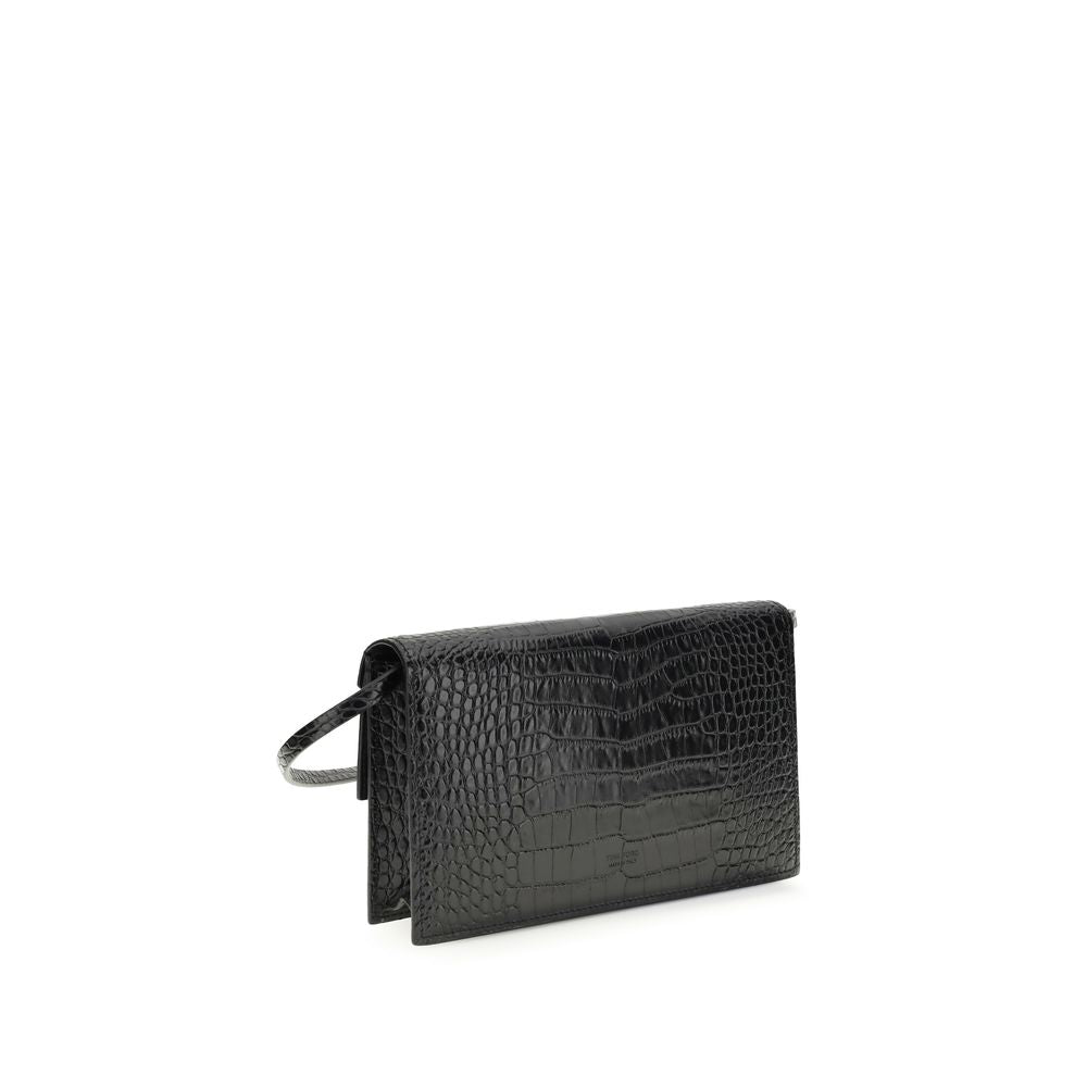 Black Calf Leather Bos Taurus Shoulder Bag