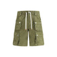 Bicolor Cotton Bermuda Shorts