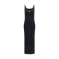 Black Cotton Casual Dress