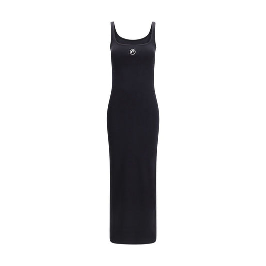 Black Cotton Casual Dress