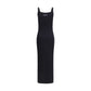 Black Cotton Casual Dress