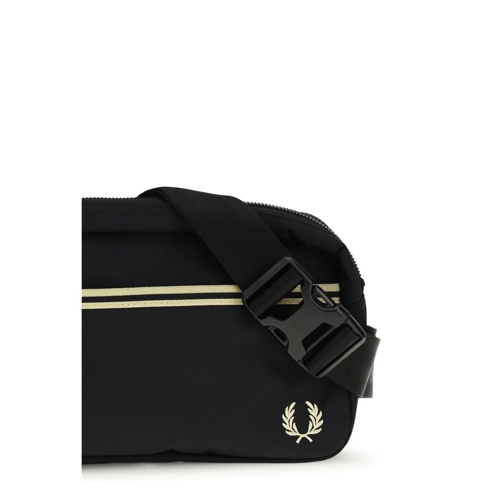 Black Recycled Polyamide Shoulder Bag