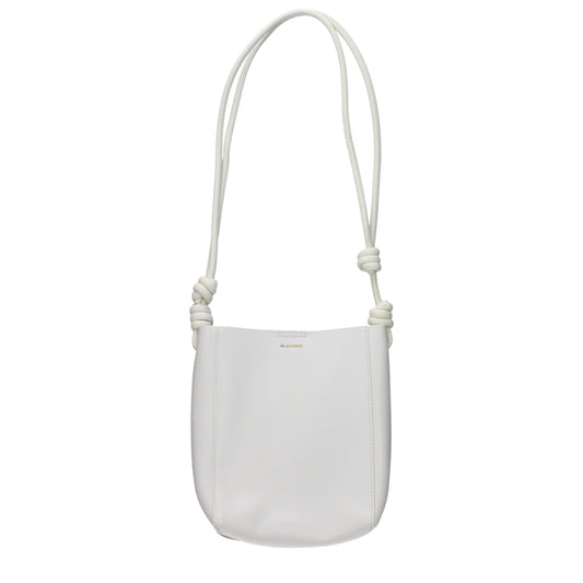 Beige Leather Shoulder Bag