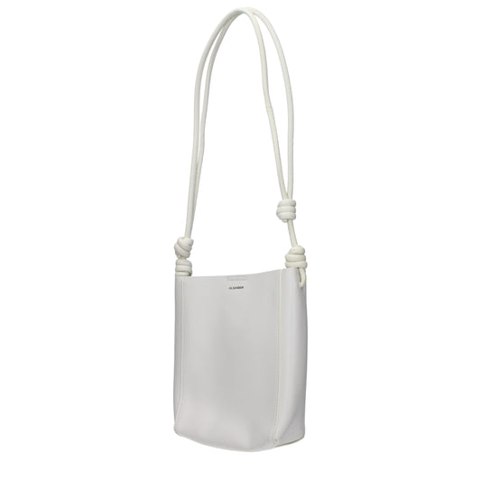 Beige Leather Shoulder Bag