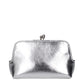 Gray Leather Crossbody Bag