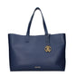 Blue Leather Shoulder Bag