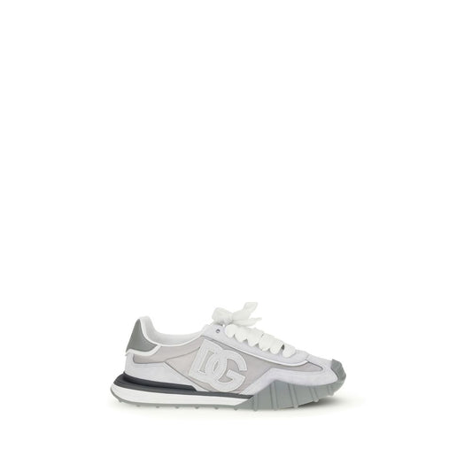 Gray Calf Leather Bos Taurus Athletic Sneakers