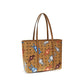 Brown Fabric Shoulder Bag