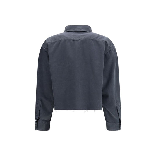 Gray Cotton Dress Shirt