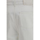 White Cotton Bermuda Shorts