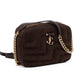 Brown Suede Avenue Camera Crossbody Bag