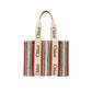 Brown Linen Tote Bag