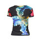Black Cotton Women T-Shirt