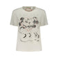 White Cotton Women T-Shirt