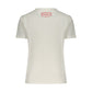 White Cotton Women T-Shirt