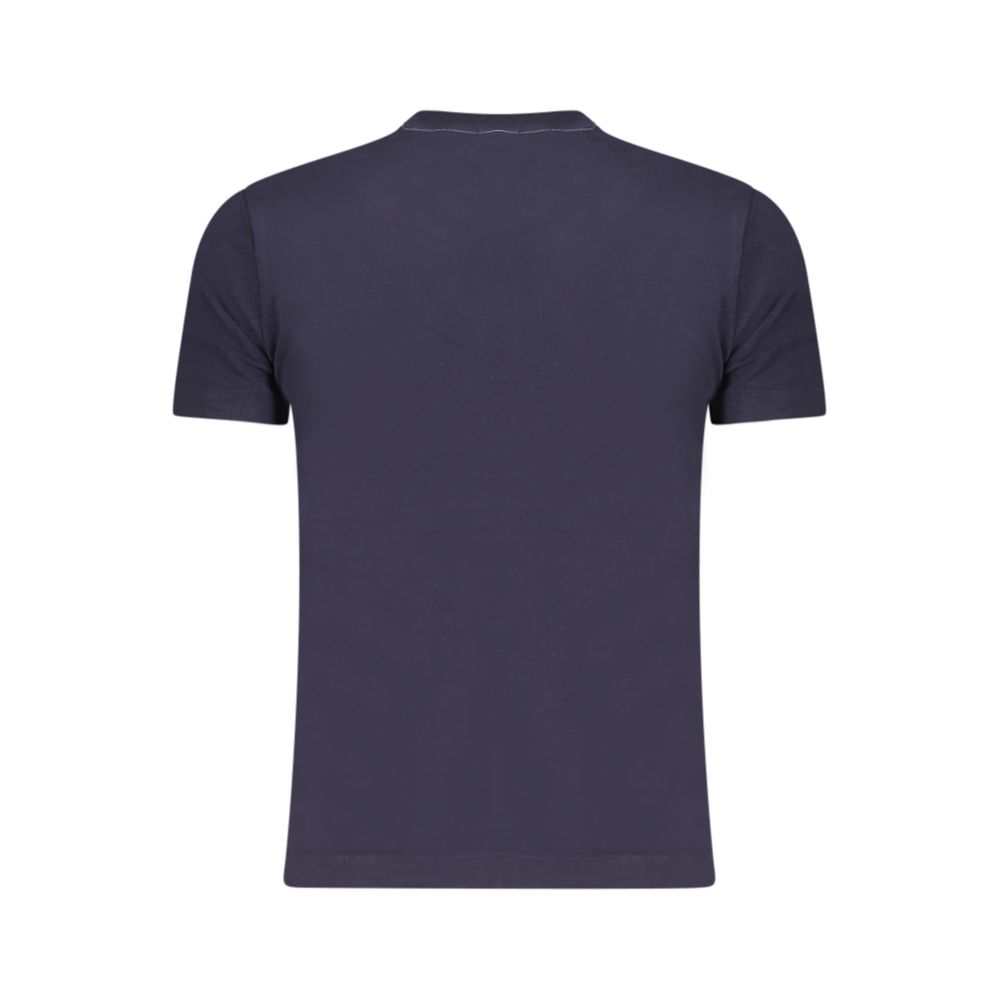 Blue Cotton Women T-Shirt
