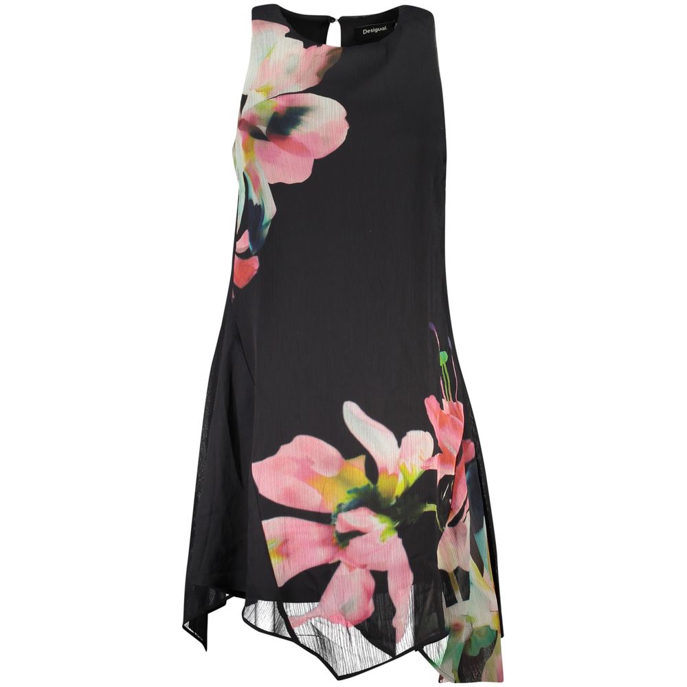 Black Polyester Women Dress