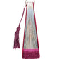 Multicolor Scenery Decorative Folding Tassel Hand Fan