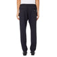 Blue Virgin Wool Casual Pants