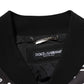 Black White BandanaPrint Men Bomber  Jacket
