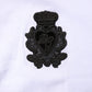 White Cotton Heraldic DG Crest Patch T-shirt