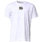 White Cotton DG Logo Embroidery Men  T-shirt