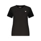 Black Cotton Women T-Shirt