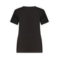 Black Cotton Women T-Shirt
