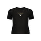 Black Cotton Women T-Shirt