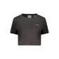 Black Cotton Women T-Shirt