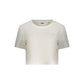 White Cotton Women T-Shirt