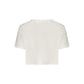 White Cotton Women T-Shirt