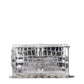 Gray Leather Crossbody Bag