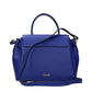 Blue Leather Handbag
