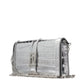 Gray Leather Crossbody Bag