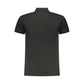 Black Cotton Men Polo Shirt