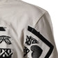 White Cotton Bandana Print CrewNeck T-shirt