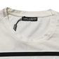 White Cotton Bandana Print CrewNeck T-shirt