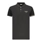 Black Cotton Men Polo Shirt