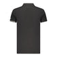 Black Cotton Men Polo Shirt
