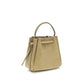 Beige Calf Leather Bos Taurus Backet Bag
