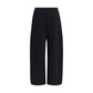 Black Cotton Athletic Pants