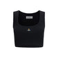 Black Cotton Sleeveles T-Shirt