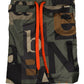 Multicolor Camouflage High Swim Brief Swimwear