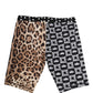 Multicolor Patterned Cycling Bike Shorts Underwear
