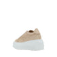 Beige Other Fibres Platform Sneakers