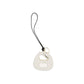 White Calf Leather Bos Taurus Keychain